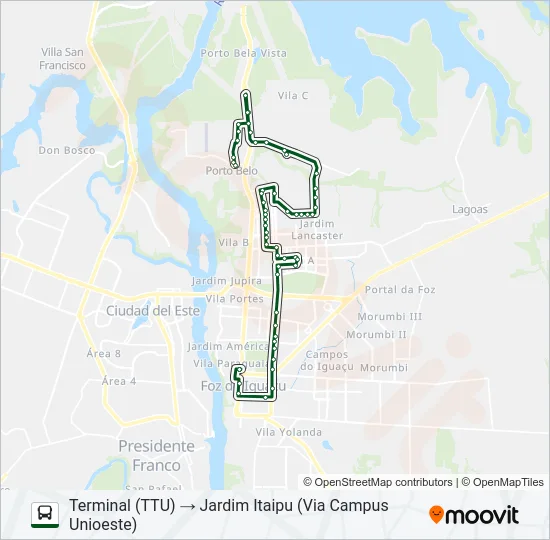 0065 UNIVERSITÁRIA Bus Line Map