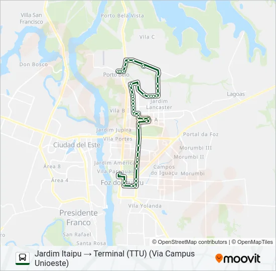 0065 UNIVERSITÁRIA Bus Line Map