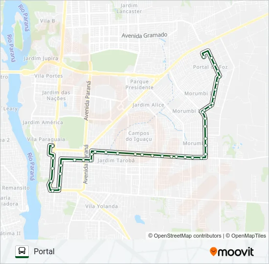 0315 PRIMEIRO DE MAIO Bus Line Map