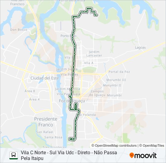 0245 TRÊS LAGOAS (PRAIA) bus Line Map