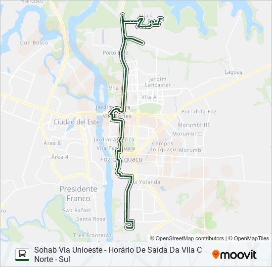 0245 TRÊS LAGOAS (PRAIA) bus Line Map