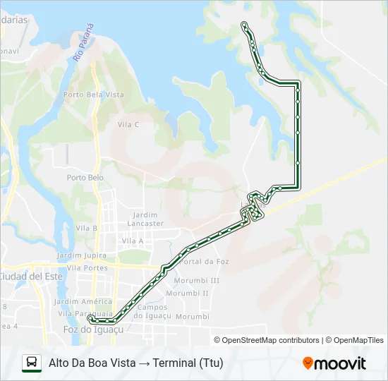 0245 TRÊS LAGOAS (PRAIA) Bus Line Map