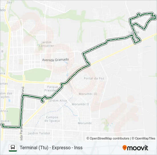 0245 TRÊS LAGOAS (PRAIA) Bus Line Map