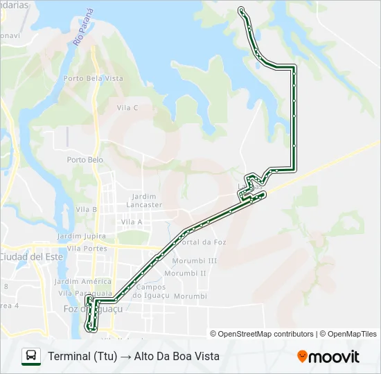 0225 TRÊS LAGOAS (CENTRO) Bus Line Map