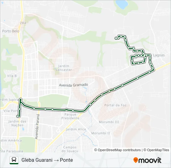 0205 SANTA RITA / PONTE Bus Line Map