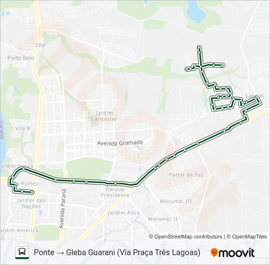0205 SANTA RITA / PONTE Bus Line Map