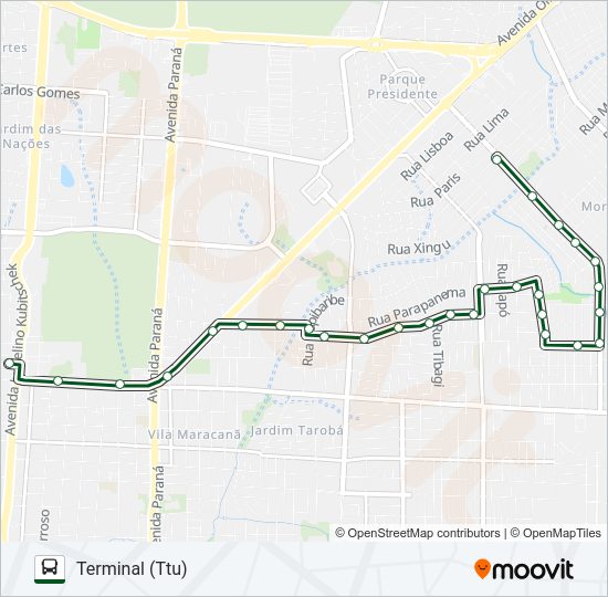 0310 CONJUNTO LIBRA Bus Line Map