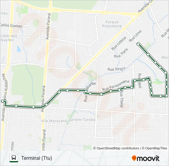 0310 CONJUNTO LIBRA Bus Line Map