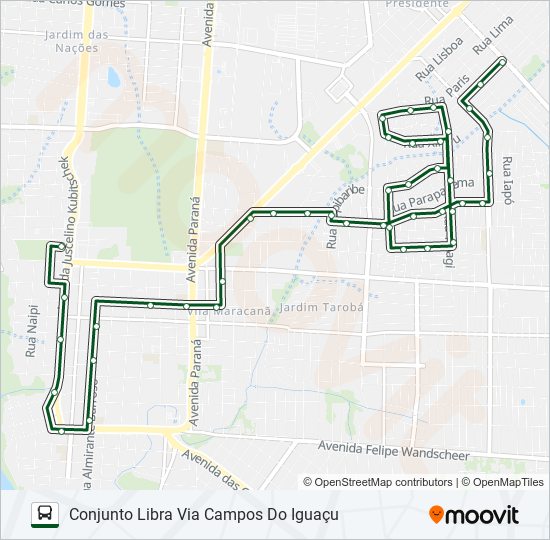 0310 CONJUNTO LIBRA bus Line Map