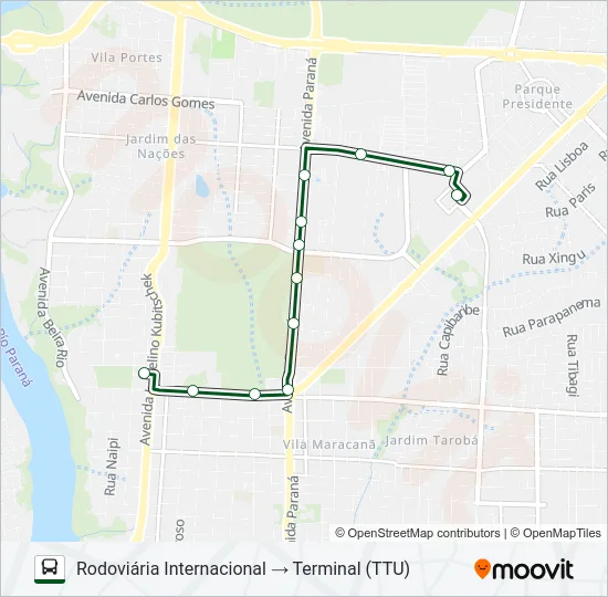 0045 RODOVIÁRIA Bus Line Map