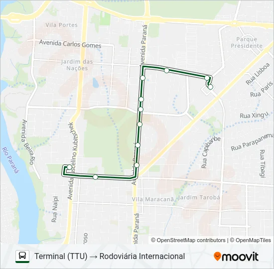 0045 RODOVIÁRIA Bus Line Map