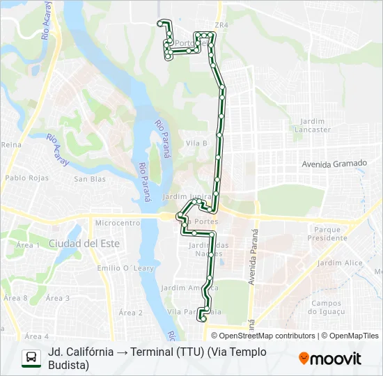 0103 PORTO BELO Bus Line Map