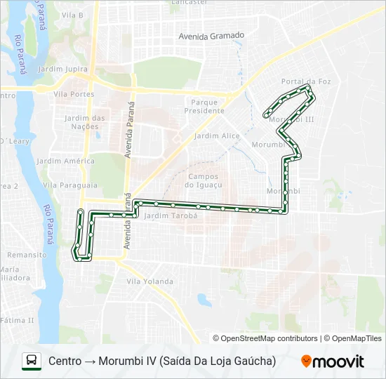 0335 MORUMBI Bus Line Map