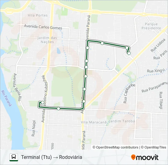0335 MORUMBI Bus Line Map