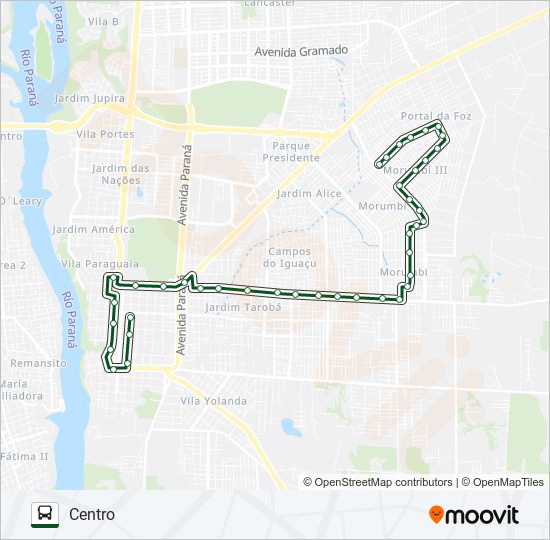 Mapa da linha 0335 MORUMBI de ônibus