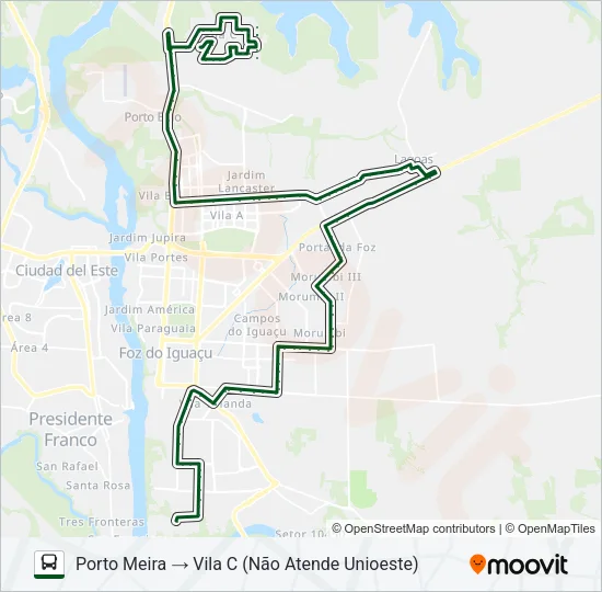 0320 INTERBAIRROS Bus Line Map