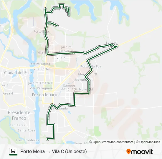 0320 INTERBAIRROS Bus Line Map