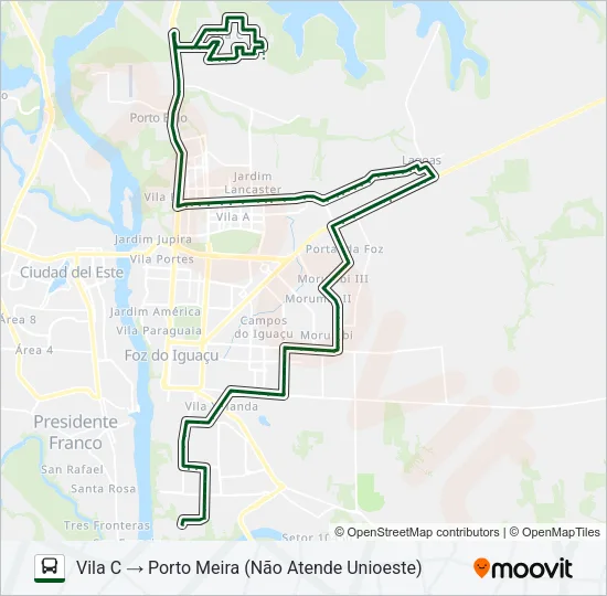 Mapa de 0320 INTERBAIRROS de autobús