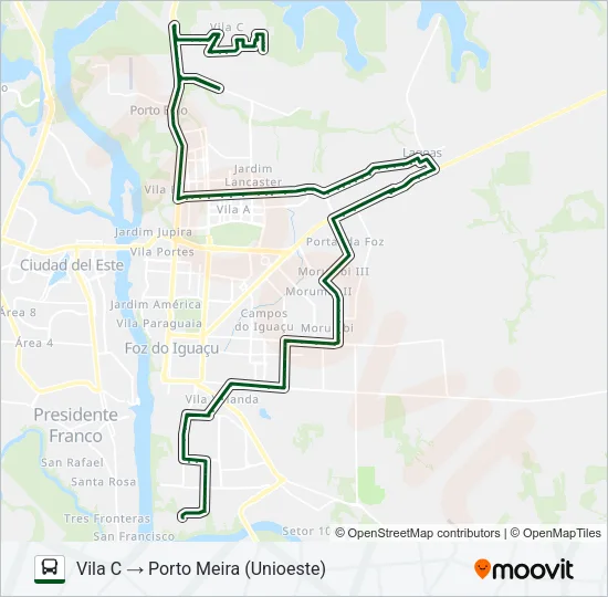 Mapa de 0320 INTERBAIRROS de autobús