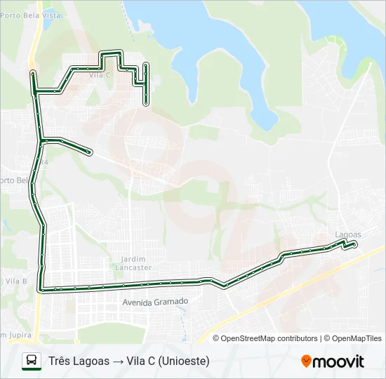 Mapa de 0320 INTERBAIRROS de autobús