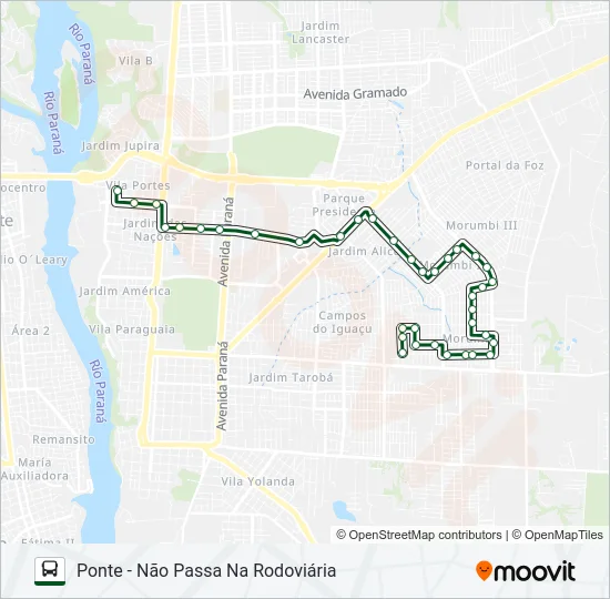0350 VILA BORGES / PONTE Bus Line Map