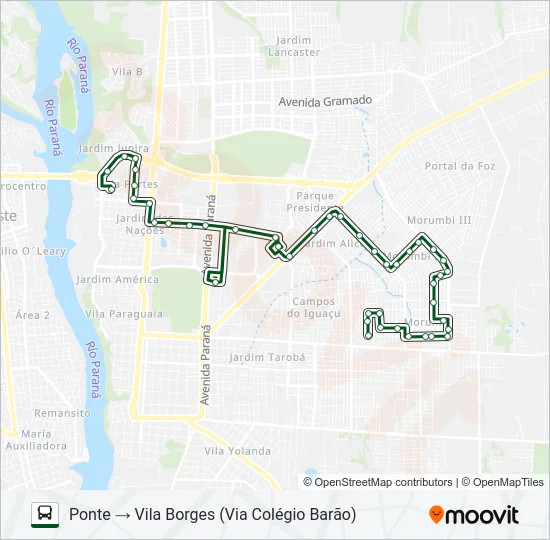 0350 VILA BORGES / PONTE Bus Line Map