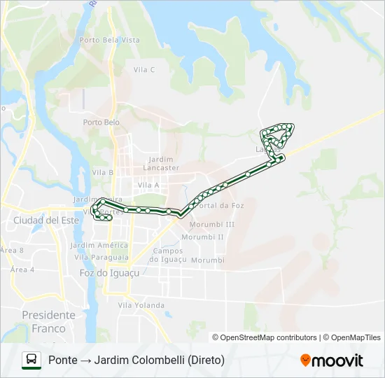 0230 TRÊS LAGOAS / PONTE Bus Line Map
