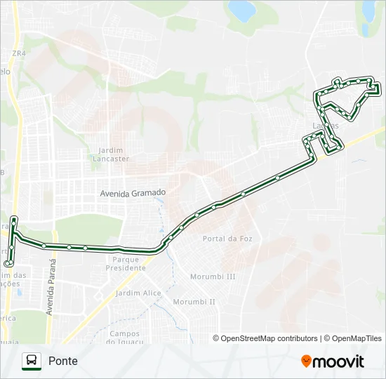 0230 TRÊS LAGOAS / PONTE Bus Line Map