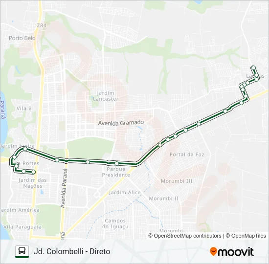 0230 TRÊS LAGOAS / PONTE Bus Line Map