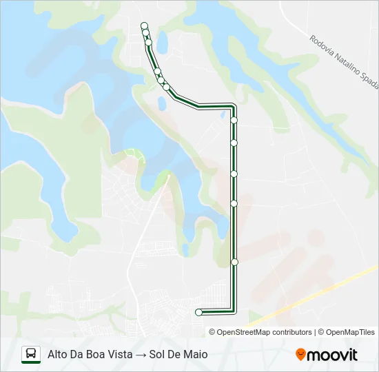 0240 ALTO DA BOA VISTA (ALIMENTADOR) Bus Line Map