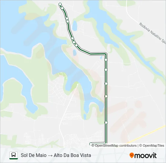 0240 ALTO DA BOA VISTA (ALIMENTADOR) Bus Line Map