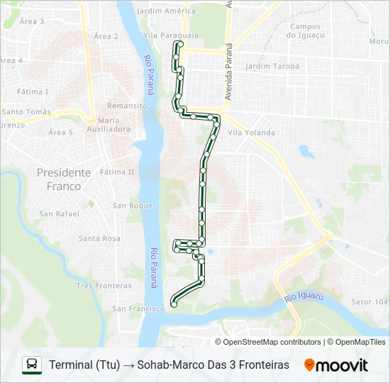 0110 SOHAB-M3 Bus Line Map