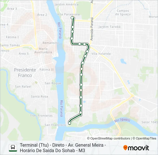 0110 SOHAB-M3 Bus Line Map