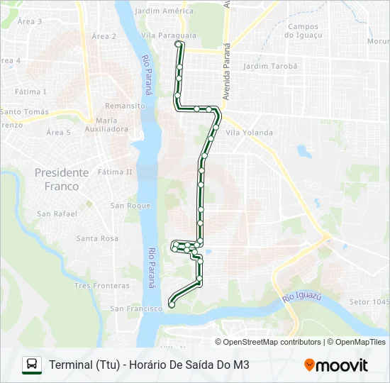 0110 SOHAB-M3 Bus Line Map