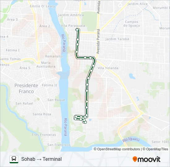 0110 SOHAB-M3 Bus Line Map