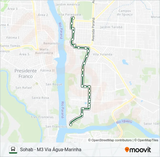 0110 SOHAB-M3 Bus Line Map
