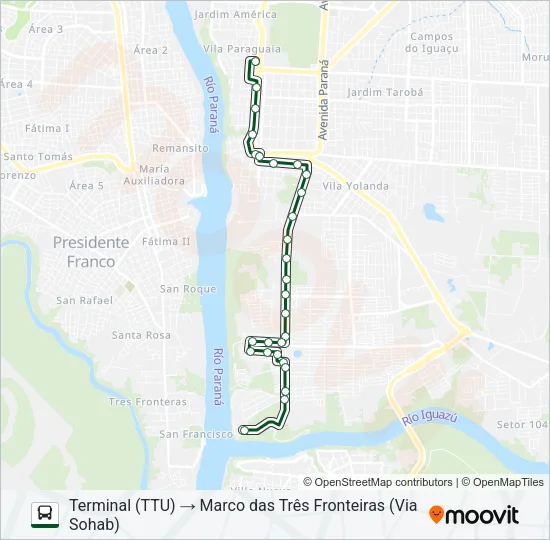 0110 SOHAB-M3 Bus Line Map