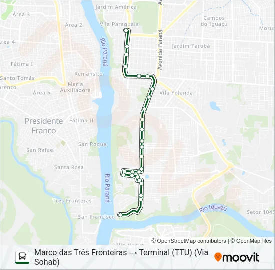 0110 SOHAB-M3 Bus Line Map