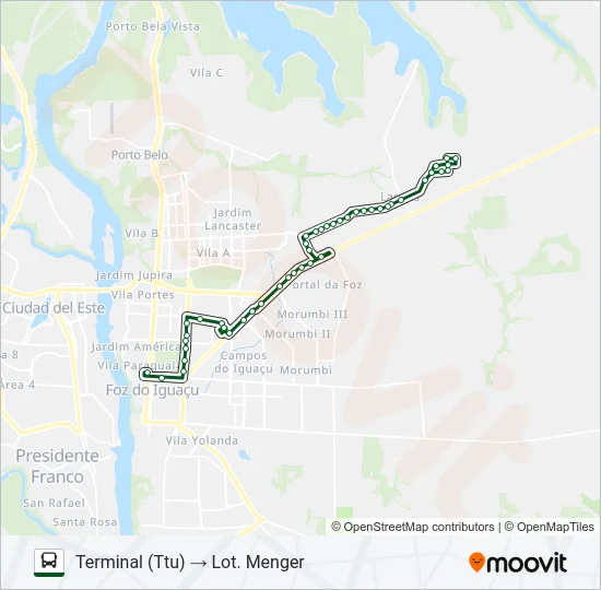 0255 LOT. MENGER Bus Line Map