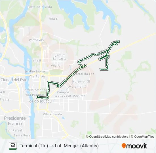 0255 LOT. MENGER Bus Line Map