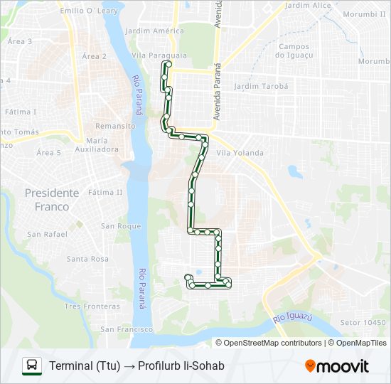 0117 PROFILURB II bus Line Map