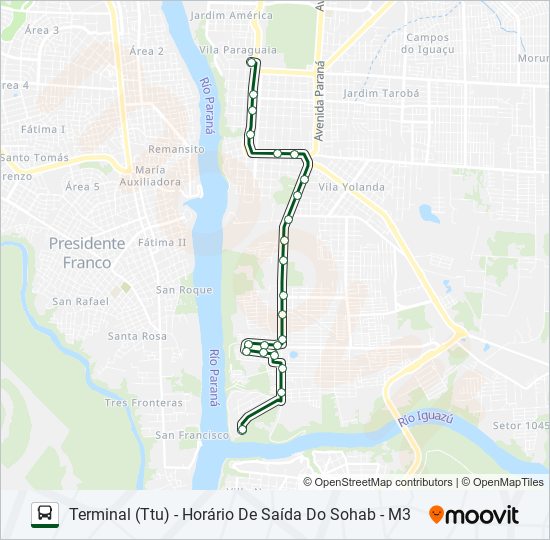 0117 PROFILURB II bus Line Map