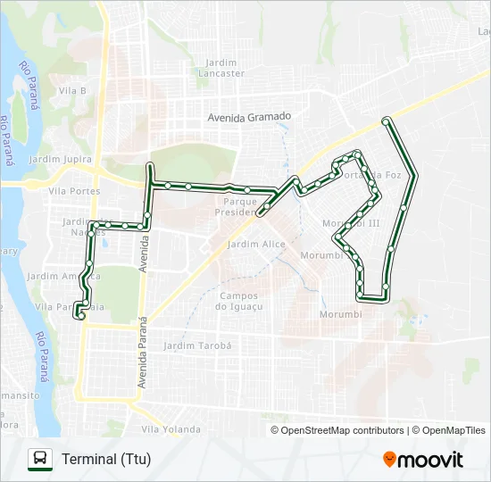 0360 PORTAL DA FOZ Bus Line Map