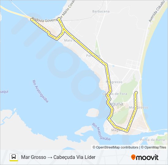 MAR GROSSO / CABEÇUDA MAR GROSSO / CABEÇUDA Bus Line Map