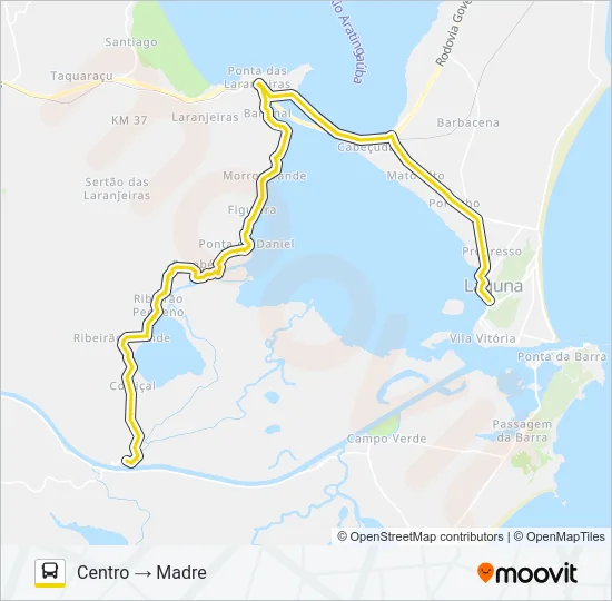RIBEIRÃO GRANDE Bus Line Map