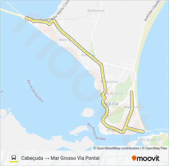 MAR GROSSO / CABEÇUDA Bus Line Map