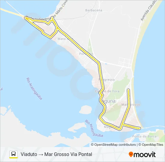 MAR GROSSO / CABEÇUDA Bus Line Map