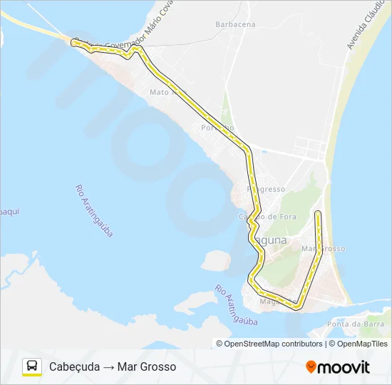MAR GROSSO / CABEÇUDA Bus Line Map