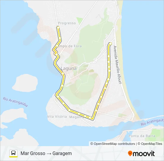 MAR GROSSO / CABEÇUDA Bus Line Map