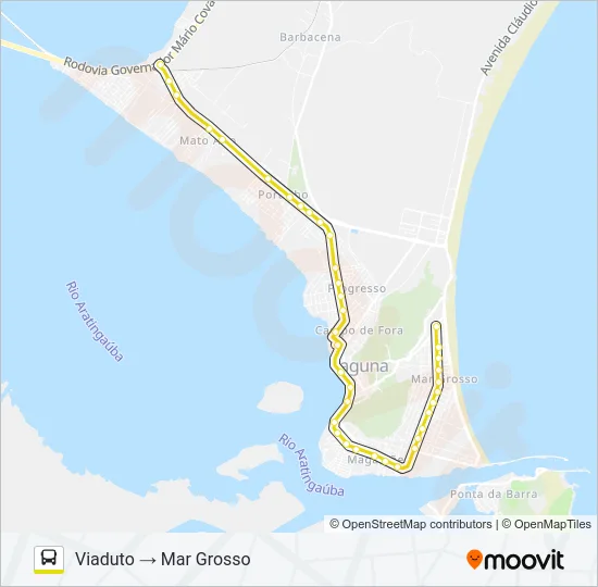 MAR GROSSO / CABEÇUDA Bus Line Map